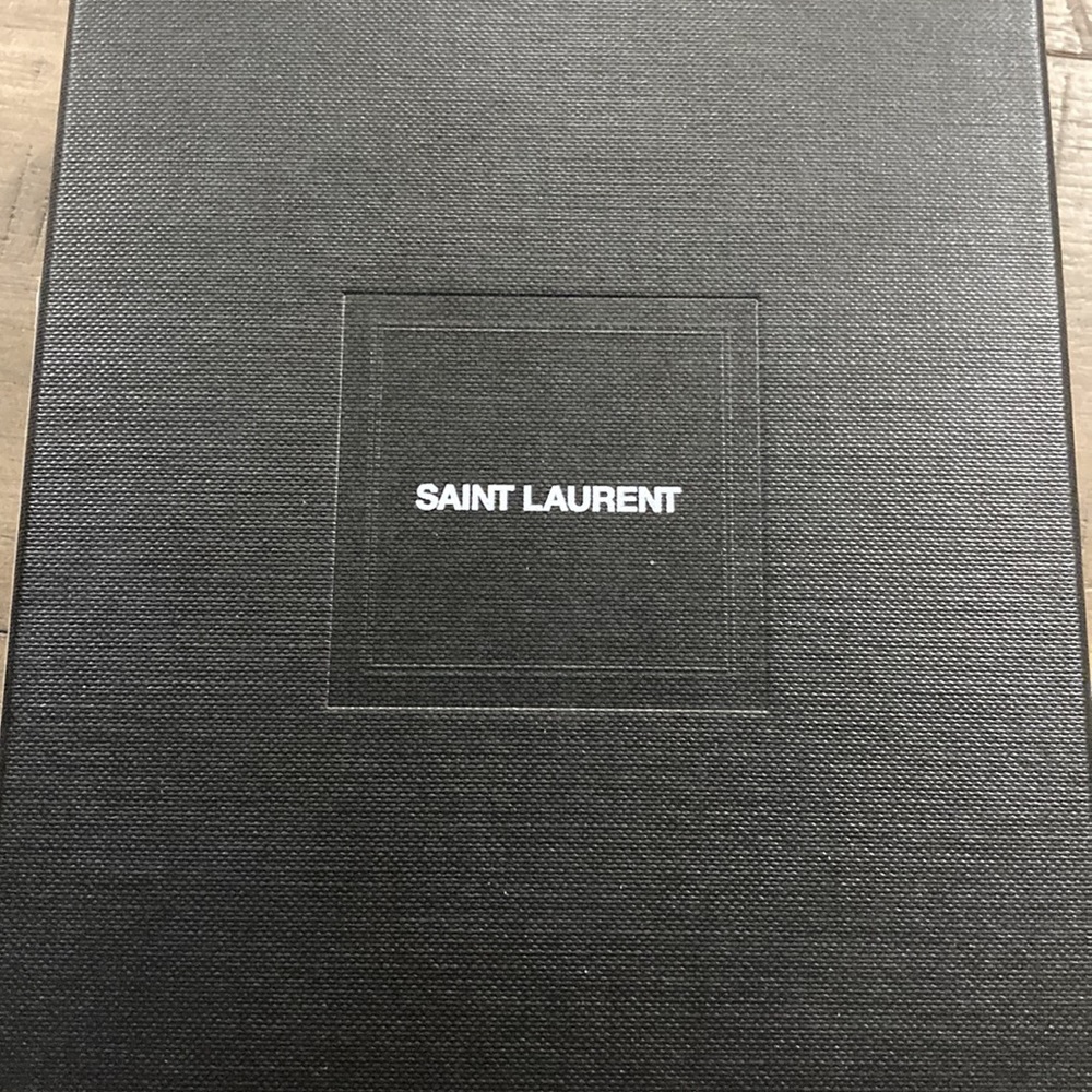 Saint Laurent fragments zip wallet